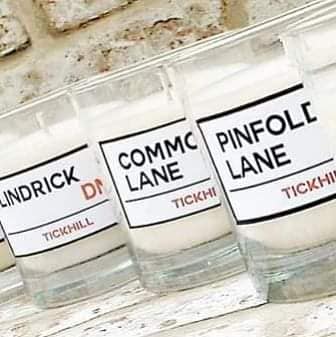 Personalised street named candles