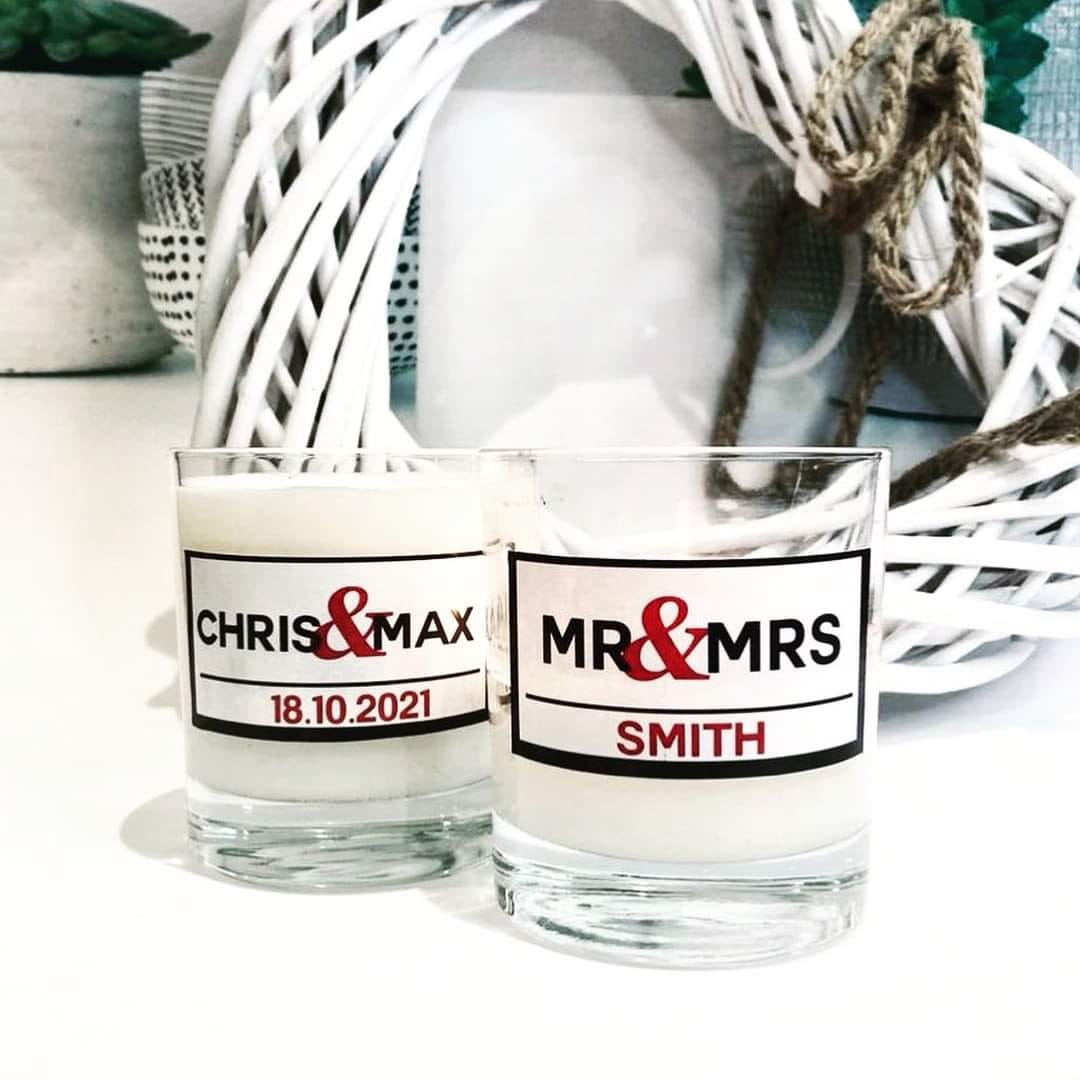 Personalised street named candles
