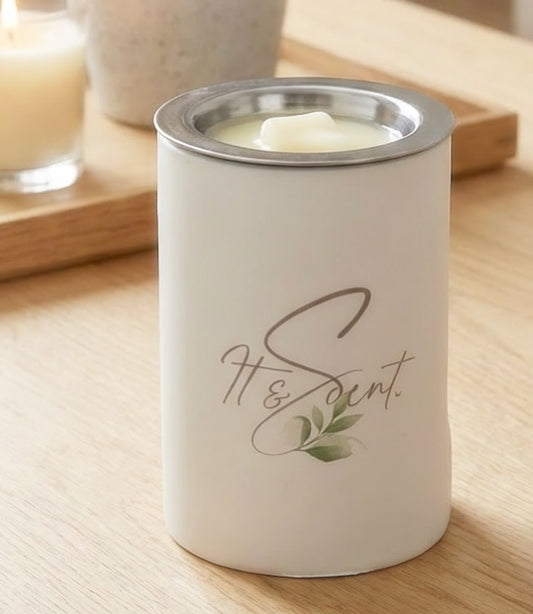 Branded stone cast burner