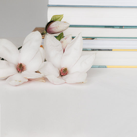 Flower and Books