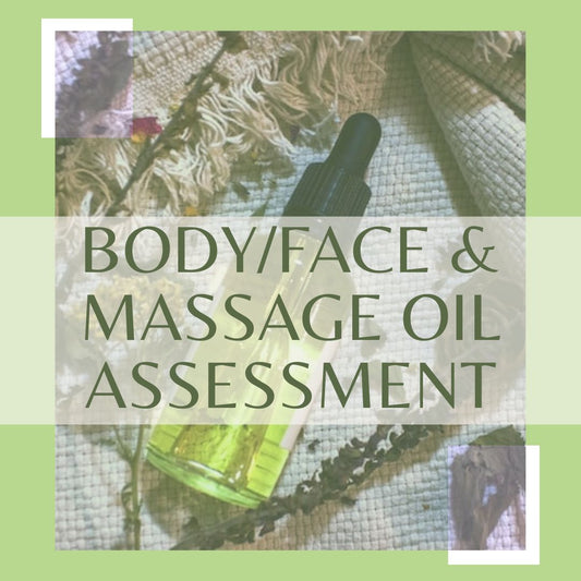 Body, Face, Massage Oil Assessment - Wellbeing range