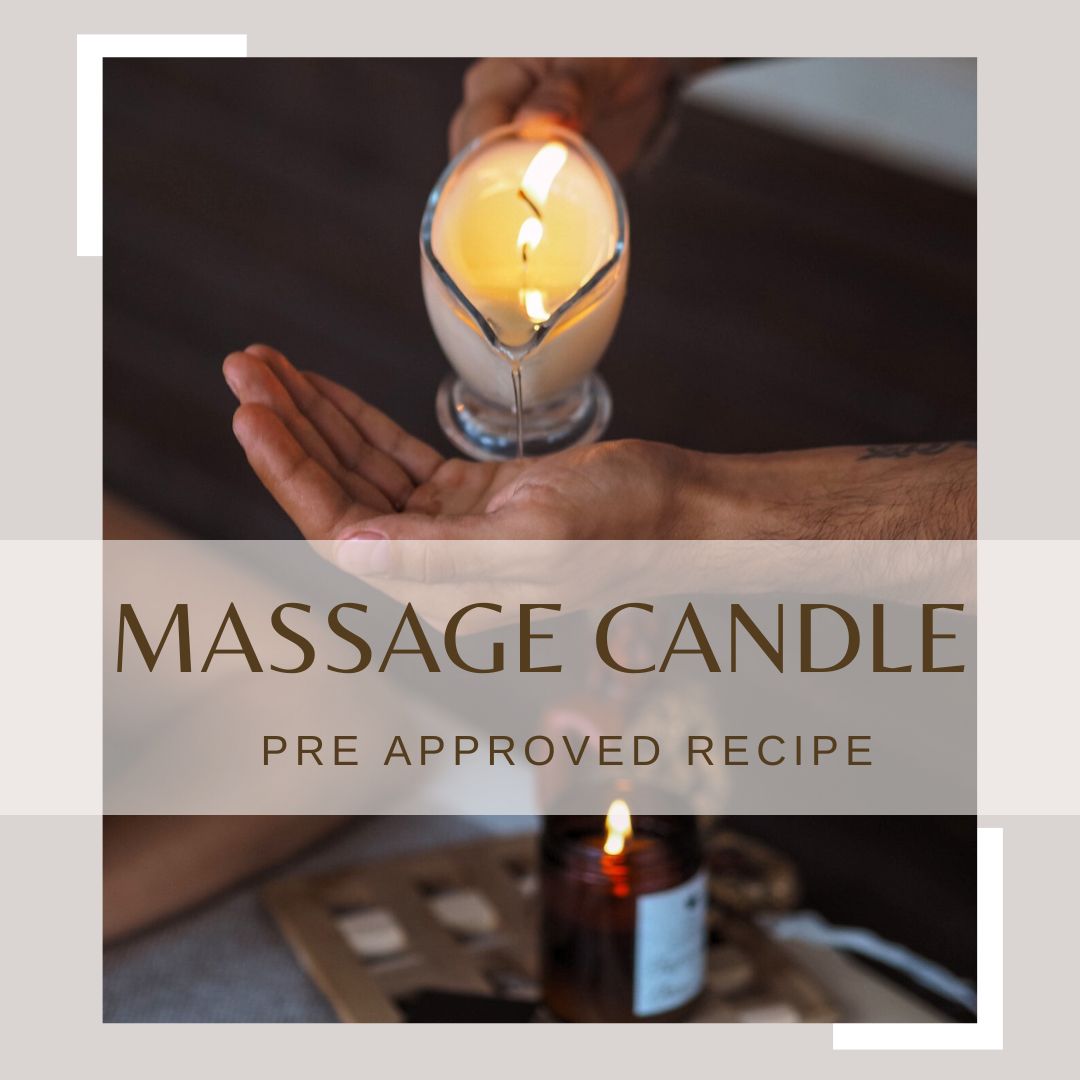 Candle assessment for massage candle with essential oils 